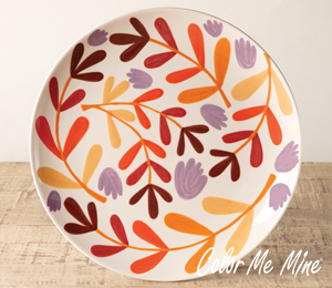 Bayshore Fall Floral Charger