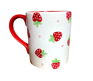 Bayshore Strawberry Dot Mug