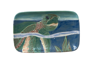 Bayshore Swimming Turtle Plate
