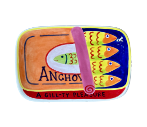 Bayshore Anchovies App Plate